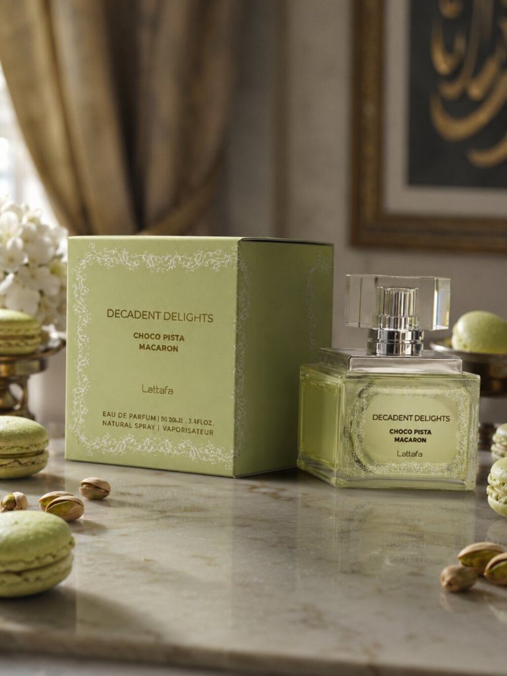 DECADENT DELIGHTS CHOCO PISTA MACARON For WOMEN EDP - 50ML 1.7OZ BY LATTAFA